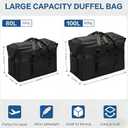 Extra-Large Discreet Locking Storage Bag, 80L-Black