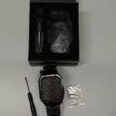 MioHHR Stainless Steel Band Compatible with Apple Watch Band 49mm 46mm 45mm 44mm 42mm(Series 3/2/1), Adjustable Metal Band for Men iWatch Series 10 9 8 7 6 5 4 3 2 1 SE SE2 SE3 Ultra3/2/1, Black