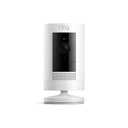 Ring Outdoor Cam (Stick Up Cam), Weather-resistant home or business security camera, outdoor ready, Live View, Color Night Vision, Two-Way Talk, motion alerts, Works with Alexa, White