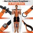 No Weights Needed Forearm Strengthener & Wrist Roller with Adjustable Resistance Bands, 2-in-1 Handle & Door Anchor for Forearm Strength Training, Ideal for Grip Strength, Chest, Core Workout