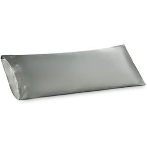 Bedsure Satin Body Pillow Pillowcase - Similar to Silk Body Pillow Cover Case with Envelope Closure,Cooling and Silky Long Pillowcase for Hair and Skin,Grey,20x54 Inches