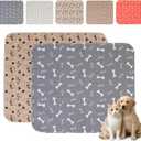 Puppy Pee Pads with Pheromones,Forever Pad,Washable Pee Pads for Dogs,Reusable Dog Pee Pads,Waterproof and Leak-Proof,Non-Slip Base Training Pad Suitable for Home(Gray+Brown,XS:11.8*11.8inch)