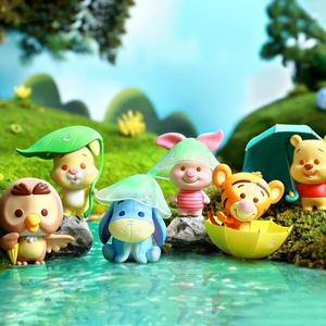 MINISO Winnie-The-Pooh Collection Rainy Season Figure Model Blind Box Random Design Box Toy Collectible Toy for Home Decor Birthday Gifts (Random One Figure)