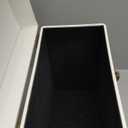 Costravio Vinyl Record Storage Record Holder Display Box Album Storage Moving Boxes Holds 30+ Valuable Records 7/10/12 Inch Record Crates Vinyl Organizer for Journey White