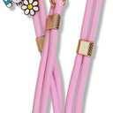 Sonix x Sanrio | Crossbody Phone Strap with Charms | Adjustable, Universal Cell Phone Rope Strap Lanyard | Pink Cord | Hello Kitty Pink Bows