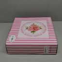 Jusalpha 3-Tier Pink Porcelain Cake Stand/Cupcake Stand/Dessert Stand/Tea Party Pastry Serving Platter/Food Display, Stand, Comes in a Gift Box- Free Sugar Tong, Pink