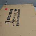 Bits and Pieces Fold-and-go Wooden Jigsaw Puzzle Table with Legs Folding Puzzle Board 1500 Pieces, Non-Slip Top, Carry Handle, 2 Felt Sorting Areas 66" x 25" Work Surface