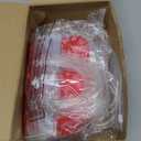 Resholder 24 Pcs Red Bandana Clear Gift Bags with Handles Western Cowboy Theme PVC Snack Treat Goodie Gift Bags for Cowboy Rodeo Birthday Party Western Party Supplies, 8 x 8 x 3.15 Inch