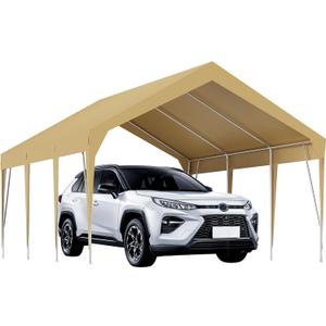 13 X 20FT Heavy Duty Carport, Portable Garage Shelter, Portable Car Tent Garage Waterproof UV-Resistant for Car, Truck