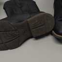 Lumeheel Cowboy Boots for Men - Western Men's Boots with Classic Embroidered, Slip on Square Toe Boots, Slip Resistant Country Boots Chunky Heel Ankle, Durable Short Boots for Spring Fall 7,5