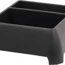 Heavy Duty Storage Organizer for Vehicle Trunk, Garage, Under Sink Organizer, Recycled Plastic, Made in USA (Black)
