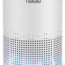 Air Purifiers for Bedroom Home Pets 1200 Ft, Tailulu H13 True HEPA Air Filter Portable Air Purifier with 12dB Sleep Mode, Speed Control, Timer, Quiet Air Cleaner For Odor Dust Smoke Pollen AP050 (White)