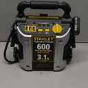 Stanley J309 Portable Power Station Jump Starter 600 Peak Amp Battery Booster, 3.1A USB Ports, Battery Clamps (apple)