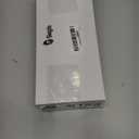 Giegxin 2 Pcs Large Silver Lighted Christmas Bows with Lights for Wreath and Tree Topper, 18x10 Inch Pre Lit Silver Wreath Bow Light up for Christmas Decorations for Front Door Windows Outdoor Indoor