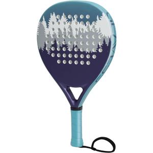 Padel Racket, Carbon Fiber Surface with EVA Memory Flex Foam Core, Shock Absorption Large Sweet Spot, Lightweight Pala De Padel for Beginners & Intermediate (Blue)