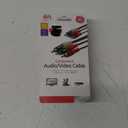 GE
 
6ft.
 
Audio/Video
 
Component
 
Cable
 
with
 
RCA-Type
 
Connectors,
 
Black