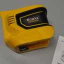 Portable Power Inverter Compatible with DeWALT 20V,Ecarke Real 200W Outdoor Generators with 2 USB&Type-C&AC,DC 20V to AC 110V Portable Power Station, Charger Adapter Battery Powered Outlet(no battery)