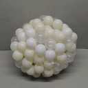 GOGOSO Ball Pit Balls Plastic Playballs for Baby Toddlers Kids Boys Girls Playhouse Decor Play Pool Fun Phthalate-Free BPA-Free Bath Toy White Beige Transparent,100 Balls