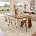 WITSHOCK Neutral Modern Area Rug 10x14 Washable Rugs for Living Room, Beige