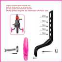 Training Wheels for Bicycle,Flash Mute Wheel Compatible for Bikes of 12-20 Inch 1 Pair