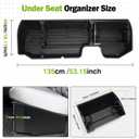 Mixsuper Liner Under Seat Storage for 2019-2026 Chevy Silverado 1500/GM Sierra 1500 & 2020-2025 Silverado/Sierra 2500HD/3500HD, ABS 6PCS Kit with Mesh Pocket & Inner Bin, Silverado Accessories Black