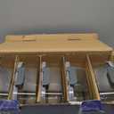 MFY 5-Pack 36 OZ Glass Storage Containers with Lids - 2 Compartment Meal Prep Set, Airtight Glass Lunch Containers, Microwave, Oven, Freezer & Dishwasher Safe, Gray (Grey)