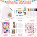 Aoriher 181 Pcs Adopt a Puppy Include 18 White Dog House Boxes with Holes Adoption Sign Make a Collar for Your Pet Decorate a House for Your Pet and More for Dog Party Supplies