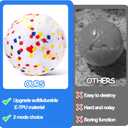 Mity rain Interactive Dog Toys - E-TPU Bouncy Ball for Small Medium Large Puppy Pet, Moving Balls for Dogs Enrichment, Motion Activated Toys that Keep Them Busy & Move on Its Own White
