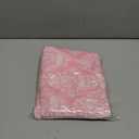 Whaline 12 Pcs Pink Bow Rose Cotton Fabric Bundles Chinoiserie Flower Bowknot Fat Quarters Pink White Sewing Fabrics for DIY Handmade Craft Decor, 18 x 22 in
