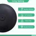 Helios&Hestia 42 lb Heavy Duty Round Resin Outdoor Umbrella Stand Base Weight for Patio Market Table Umbrella, Black