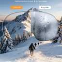 Lamicall Ski Goggles with Ultra HD Lens - 100% UV Protection, 3X Anti-Fog & OTG Design, for Men & Women, Gifts for Skiing, Snowboarding, Snowmobile, White Pink