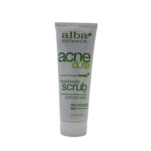 ALBA Botanica ACNEDOTE FACE&Body Scrub, 8 OZ (1 Count (Pack of 5))