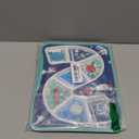 GSM Brands Kids Dinner Plate for Picky Eating Toddlers: Healthy Constructive Fun Meal Time, Divided Portions, Space Themed