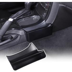 PIUGILH Gear Shift Side Storage Box Tray Compatible with Corvette C6 2005-2013 Inner Accessories, ABS Interior Car Center Console Gear Shift Storage Box Tray Trim