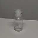 Lab Glass Reagent Bottle,Wide Mouth Glass Storage Bottle with Ground Stopper,Decorative Bottles/Vase (Clear, 2 * 250ML)