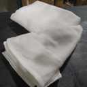 NICETOWN Living Room Curtains Linen Sheer, Rod Pocket & Back Tab Sheer Linen Window Treatments Extra Long Vertical Drapes Privacy with Light Filter for Bedroom, White, W66 x L95, 2 Panels