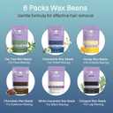 BLITZWAX Back and Nose Waxing Kit for Men, Hard Wax Warmer for Brazilian, Body and Face, At Home Hair Removal Kit, Beginner Friendly, Quick Heating, 93 Accessories, Blue Waves