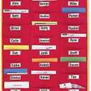 Learning Resources Organization Station Pocket Chart - Hanging Pocket Chart for Classroom, Teacher Supplies for Classroom Organization and Storage, Pockets for Bulletin Board, Student Storage Charts