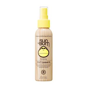 Sun Bum Revitalizing 3 in 1 Leave In Conditioner - Anti Frizz Detangler - Color Friendly with UV Protection - Enriched with Coconut Oil and Banana - 4 oz