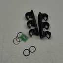 Fishing Rod Racks for Boat/Wall/Truck Bed, 3-Poles Storage Holders with Rubber Band Clips