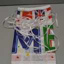 Panelee 2 Pcs International Welcome Banners 13.8 x 43.3 Inch World Flags Banner Polyester Country Flags Decoration for Sports Events Club Birthday School Classroom Party Supplies Decoration(White)