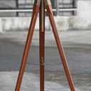 Nautical Tripod Floor Lamp Stand Wood Chrome Lamp Home and Decor Floor Lamp
