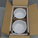 LE TAUCI Soup Bowls With Handles 28 oz, French Onion Soup Bowl for Chili, Beef Stew, Cereal, Ceramic Soup Crocks oven Safe, Microwave Dishwasher Safe - 5.5 inch, Set of 4, White