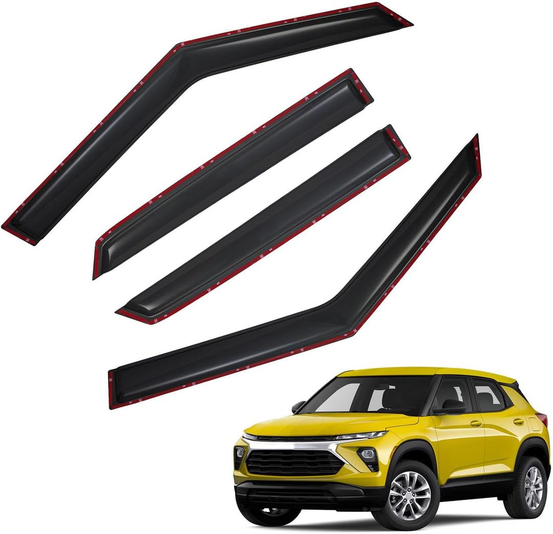 in-Channel Rain Guards Compatible with 2021-2025 Chevy Trailblazer
