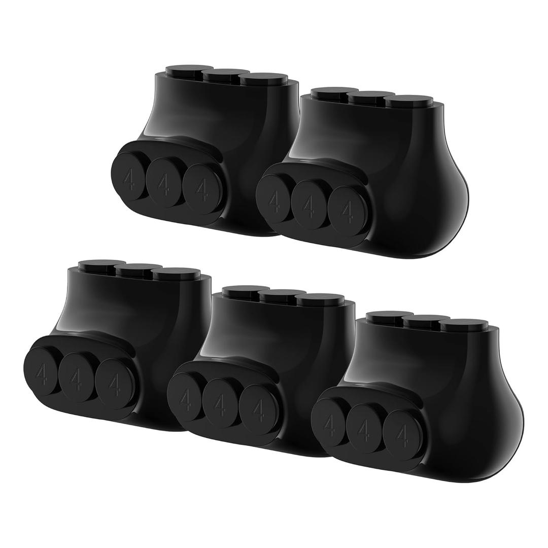 3 Port Insulated Multi Tap Connector 4-14 AWG Aluminum to Copper Wire Connectors Single-Sided Entry Aluminum Wire Connectors Slotted Allen Hex - 5 Pack