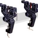 Ski and Snowboard Vice, No-Slip Vise Grips, Upgrade Adjustable Tuning and Waxing Ski Vice with Horizontal and Vertical Working Positions, Secure Board Grip Center Arm