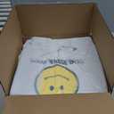 Fuxury 1000 Count Happy Smiling Face Thank You Plastic Bags (11.5 x 6.5 x 21) White, Have a Nice Day T-shirt Bags for Business, Grocery, Take Out, To Go, Retail Shopping in Bulk