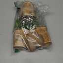 Suncalla 3 Pcs Valentine's Day Heart Linen Topiary Tree Plant 5.5'' to 7'' Rustic Heart Potted Artificial Plant with Pot for Farmhouse Tabletop Centerpiece Tiered Tray Decor Gifts