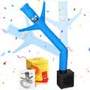 Poen Mini Wacky Waving Inflatable Tube Guy with Blower Inflatable Tube Man Birthday Desktop Decor Dancing Blow up Man Gag Toy Gift for Office Party Decor(Laugh)