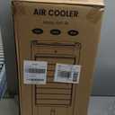 Portable Windowless Air Conditioners w/4 Modes & 3 Spds, 4-in-1 Evaporative Air Cooler w/Remote, 4 Ice Packs, 120Oscillation, 12H Timer, Swamp Cooler for Indoor Room Office